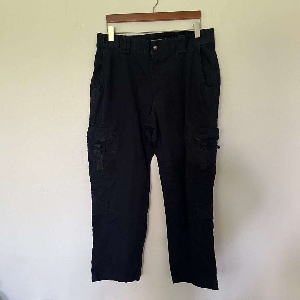 5.11 Tactical Series Mens Navy Blue Ripstop Cargo Pants. 36x30 Utility Workwear